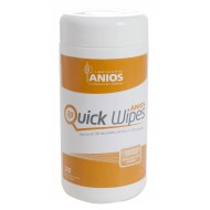 Lingette désinfectante Anios quick wipes thé vert - boite de 120